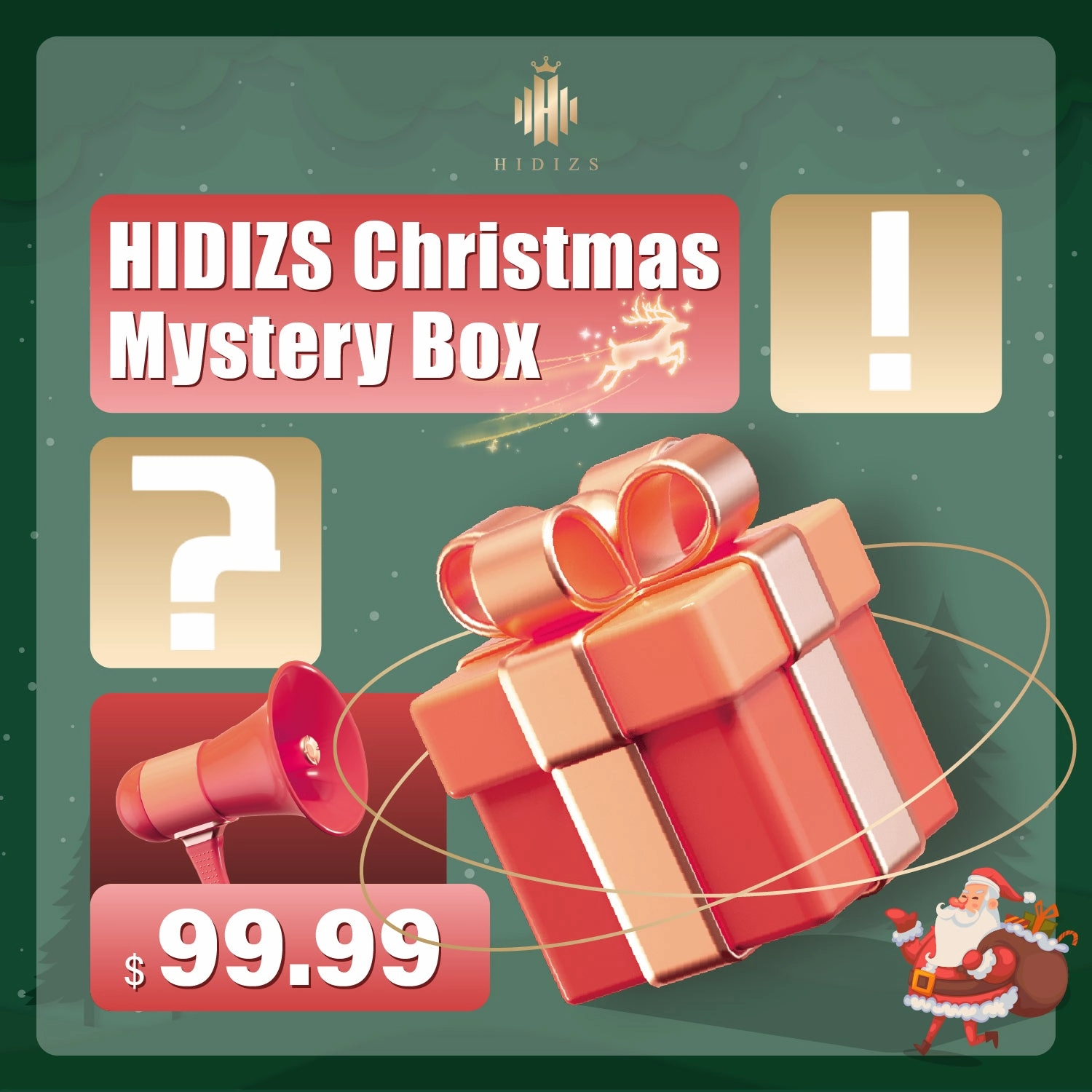 HIDIZS Christmas Mystery Box 2024 studio headphones, open back headphones