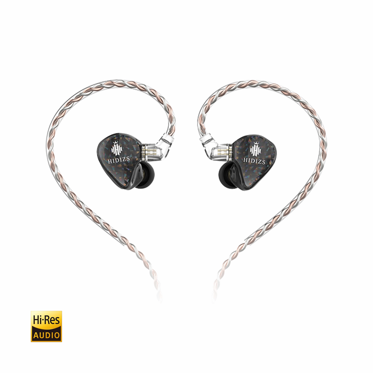 HIDIZS Mermaid MS2 Hybrid Dual Drivers HiFi Earphones studio headphones, open back headphones