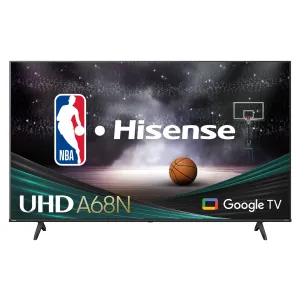 Hisense 65" 4K Smart Google AI Upscaler LED TV - 65A68N tv wall mount, 55 inch tv