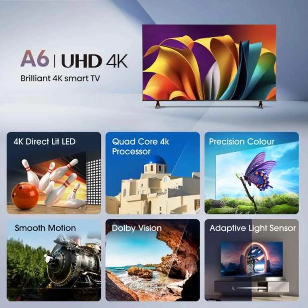 Hisense A6N 50" 4K UHD Smart TV | 50A61N