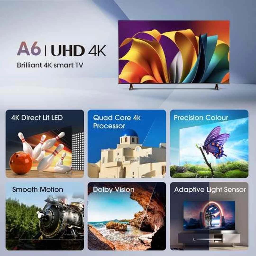 Hisense A6N 50" 4K UHD Smart TV | 50A61N