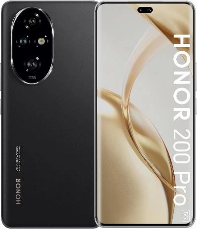Honor 200 Pro Dual Card Open Market Ver. GB Charger, 12GB & 512GB, Black Cell Phone
