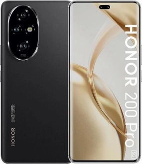 Honor 200 Pro Dual Card Open Market Ver. GB Charger, 12GB & 512GB, Black Cell Phone