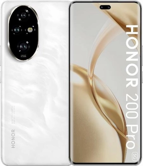 Honor 200 Pro Dual Card Open Market Ver. GB Charger, 12GB & 512GB, Moonlight White Cell Phone