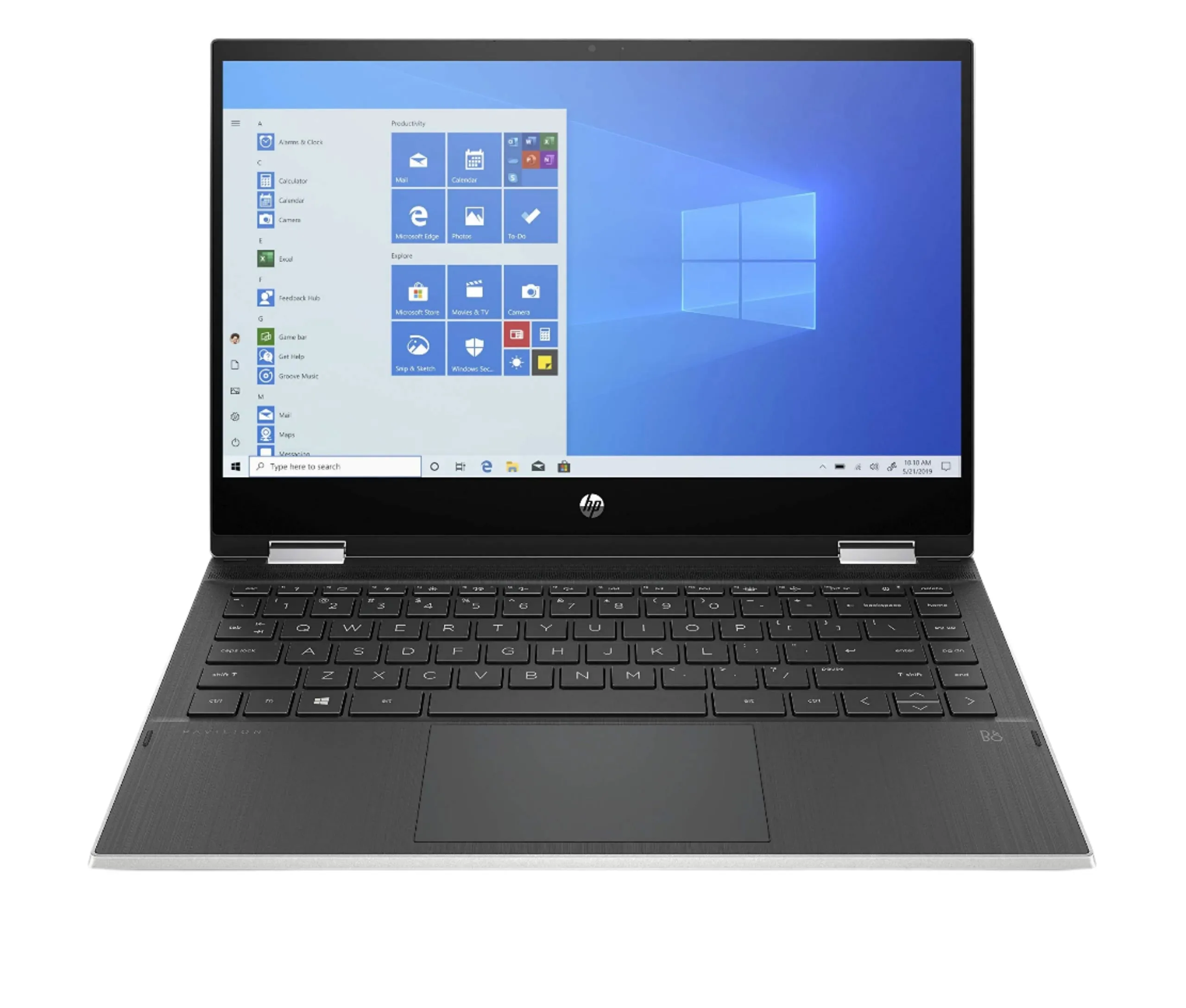HP Laptop 2-In-1 Core I5-1035G1, 8GB & 256GB SSD, 14Inch FHD, Touchscreen, Win10, Natural Silver tv stand, curved tv