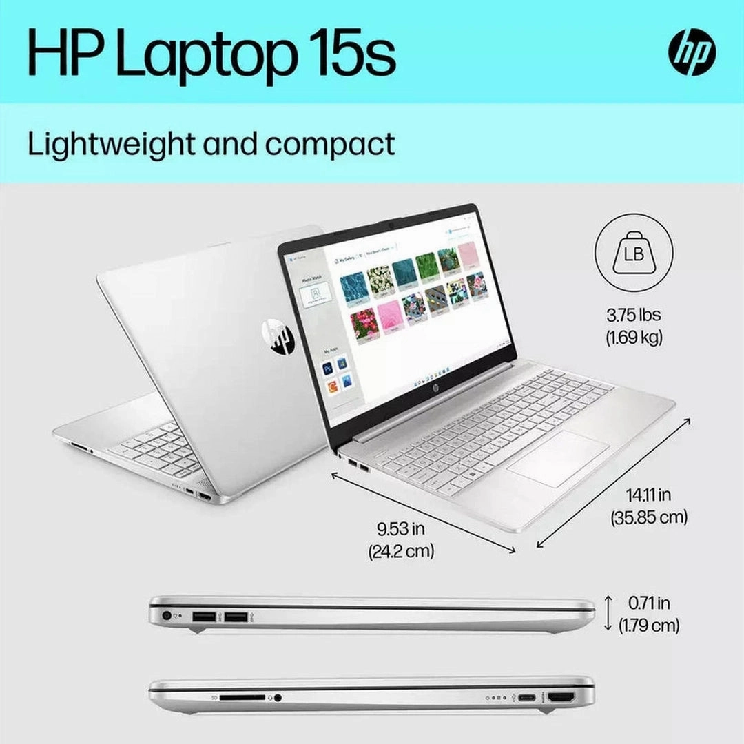 HP 15.6 Inch Intel Core i7 8GB RAM 512GB SSD Laptop - Silver | 15s-fq5030na