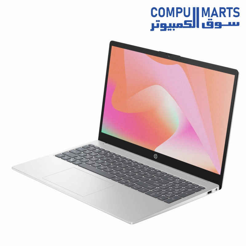 HP 15-fd0052ne - 13th Intel i5-1334U 10-Cores, 8 GB RAM, 512GB SSD, NVIDIA GeForce MX570 2GB GDDR6 dedicated Graphics, 15.6" FHD (1920x1080) anti-glare 250 nits, Dos - Natural silver