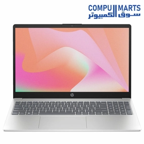 HP 15-fd0355nia - 13th Intel i5-1334U 10-Cores LAPTOP, 8 GB RAM, 512GB  SSD, Intel Iris X Graphics, 15.6" FHD (1920x1080) anti-glare 250 nits, Dos - Natural silver mini pc,computer