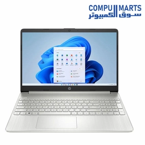 HP 15s-eq1002ne Laptop, AMD Ryzen 3-3250U, 15.6 Inch HD, 256GB SSD, 4GB RAM, AMD Radeon Integrated Graphics, Windows 11, Natural Silver mini pc,computer