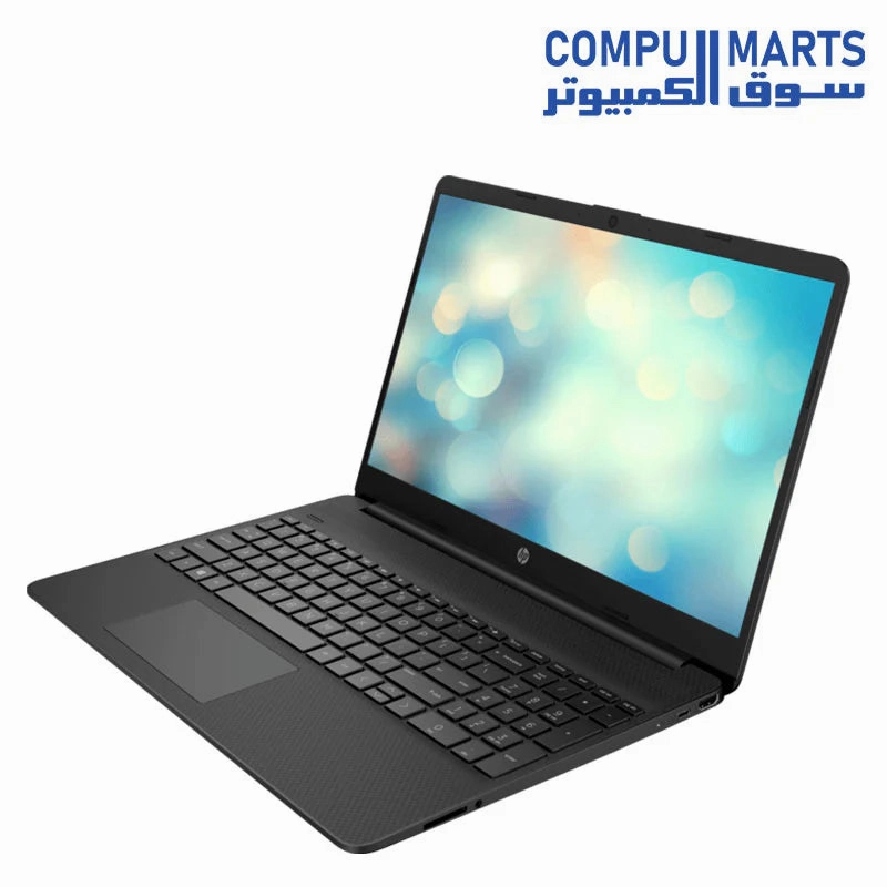 HP 15s-eq2383 Laptop - Ryzen 3 5300U 4-Cores, 8GB RAM, 256GB SSD, AMD Radeon Graphics, 15.6" FHD (1920 x 1080) micro-edge anti-glare 250 nits, DOS - Jet Black