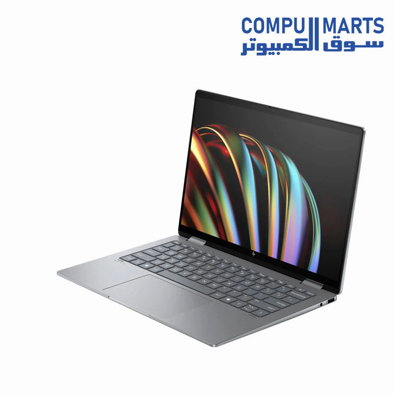 HP Envy X360 14-es1013dx Laptop, Intel Core 5-120U Processor, 14 Inch FHD Touch Display, 512 GB SSD, 8 GB RAM LPDDR4X, Intel Iris Xe Graphics, Win11, Meteor Silver - 9R8R2UA