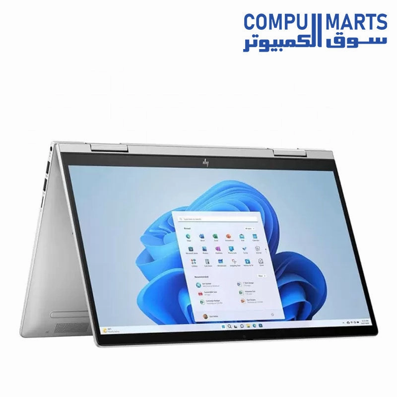 HP ENVY X360 14-ES1023DX 2-IN-1 (Intel CORE I7-150U-5.4GHz-16GB-512GB SSD-14 FHD IPS TOUCH-CAMERA, FPR, BT- WIFI, WIN 11 HOME- INTEL IRIS XE GRAPHICS-SILVER )
