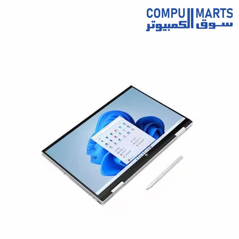 HP Pavilion X360 Convertible 2-in-1 14-dy0013ne-i5-1135G7  8G Ram  512NVME  Intel Iris Xe Graphics  14.0 FHD (1920X1080) IPS MuliTouch, Backlit Keyboard, FingerPrint, Windows 10   Digtal Pen