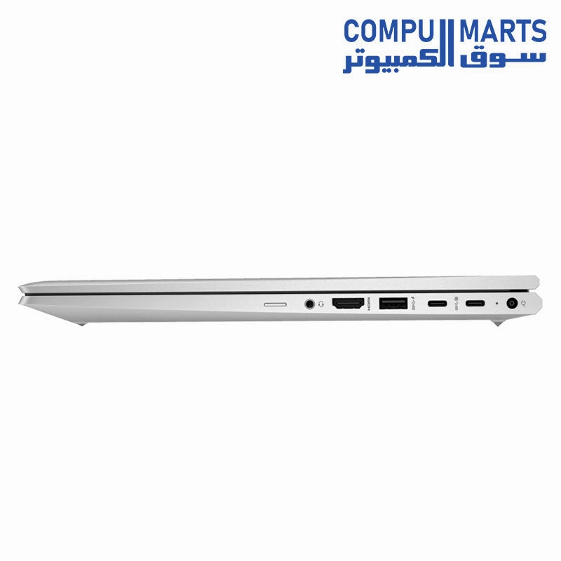 HP ProBook 450 G10 Laptop with 15.6 FHD, Intel core i5-1335U, Ram 16GB DDR4, SSD 256 NVMe, Intel iris Xe Graphics, Pike silver aluminum, Windows 11