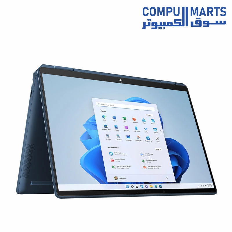 HP SPECTRE X360 16-F1013 Core I7-12700H -16G Ram- 512G NVMe-VGA Intel Iris Xe Graphics - 16 3K  Touch - PEN - Win11 , Blue