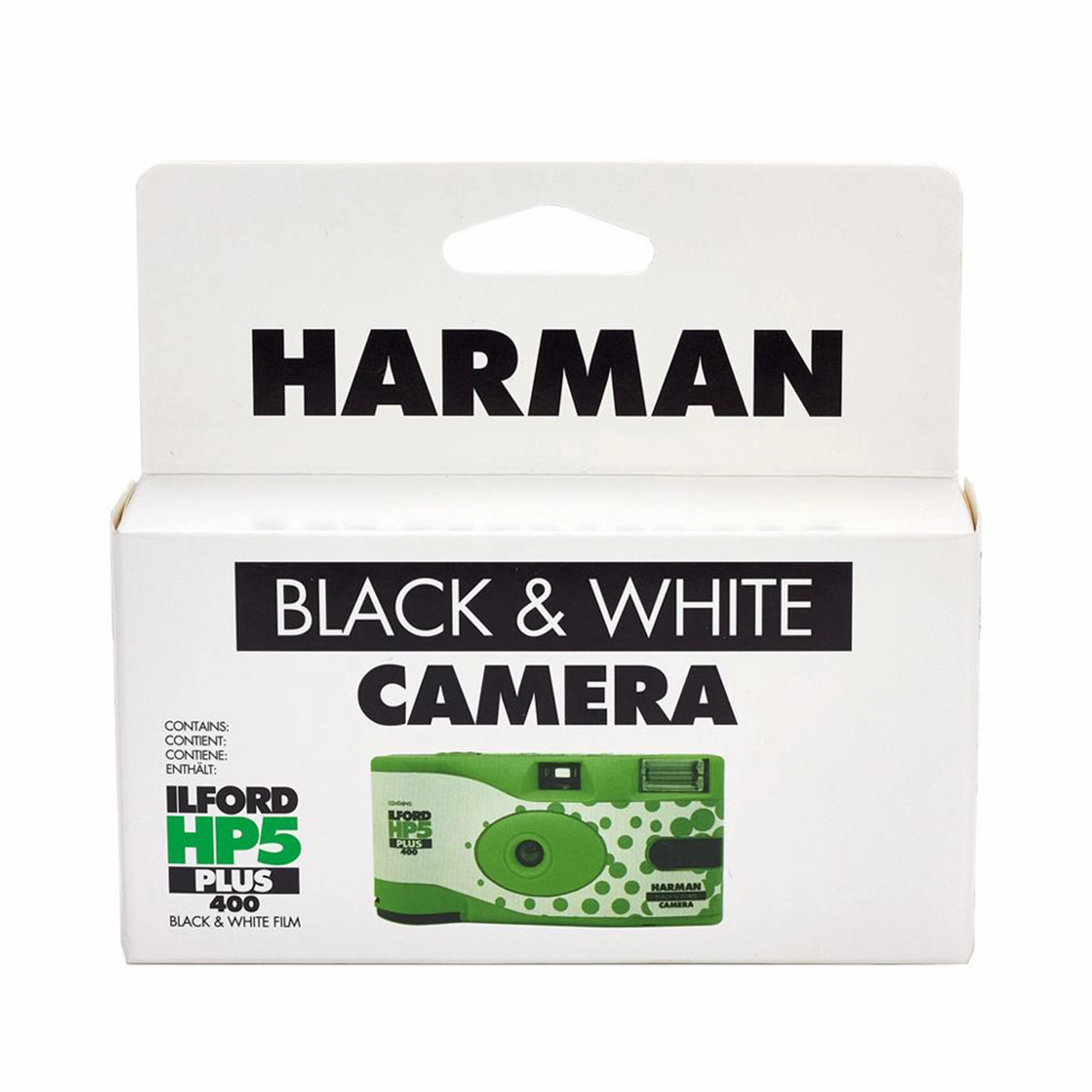 Ilford HP5 Plus 400 Black & White Negative Single Use Film Camera with Flash - 27 Exposures
