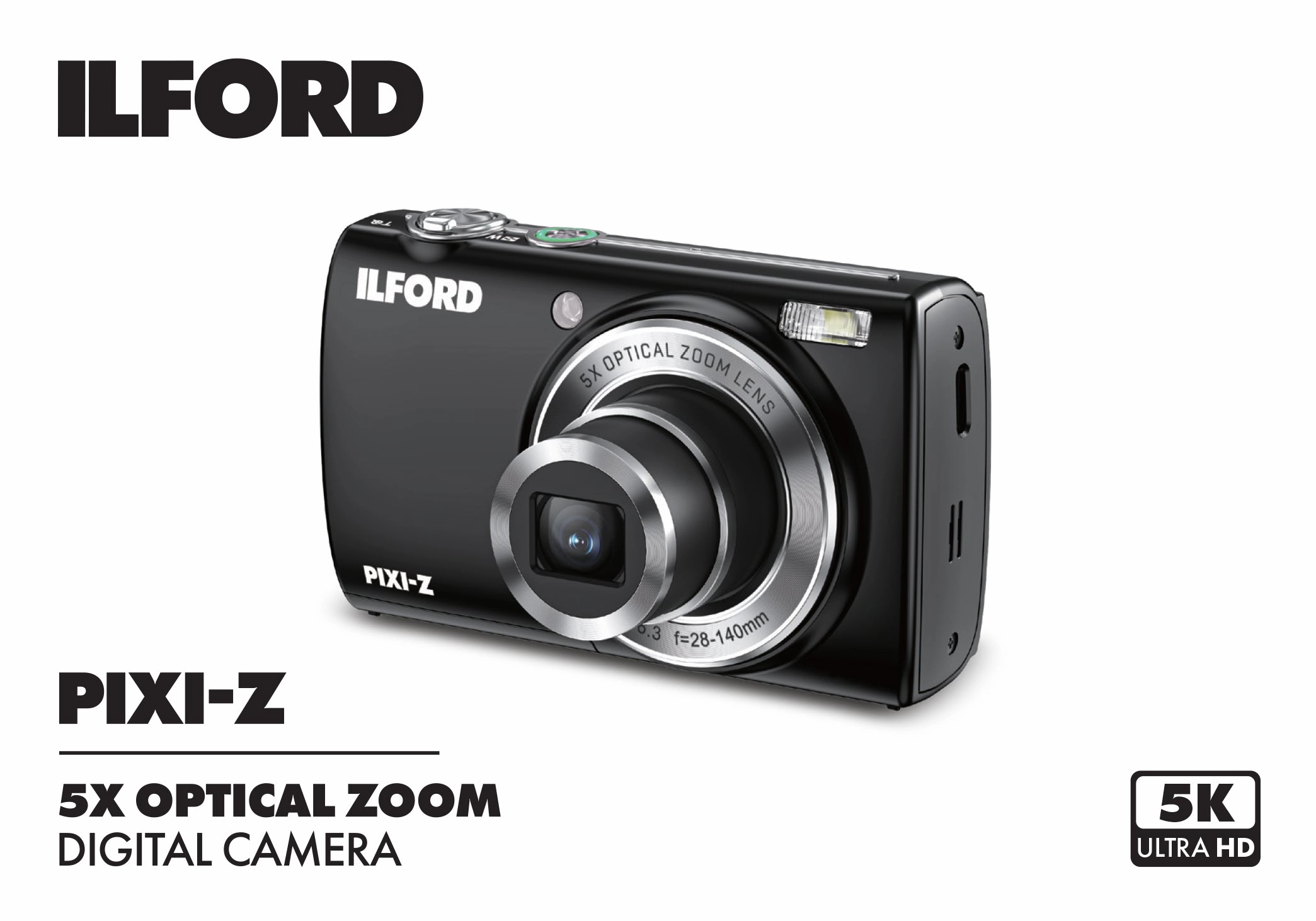Ilford Pixie-Z Compact Digital Camera (Black)