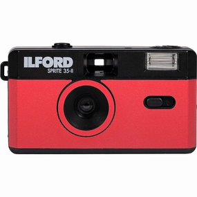 Ilford Sprite 35-II Film Camera - Black & Red mirrorless camera