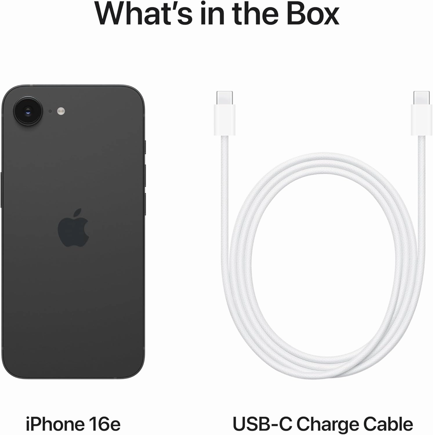 iPhone 16e, 8GB & 128GB, 6.1Inch, 4005Mah, Black