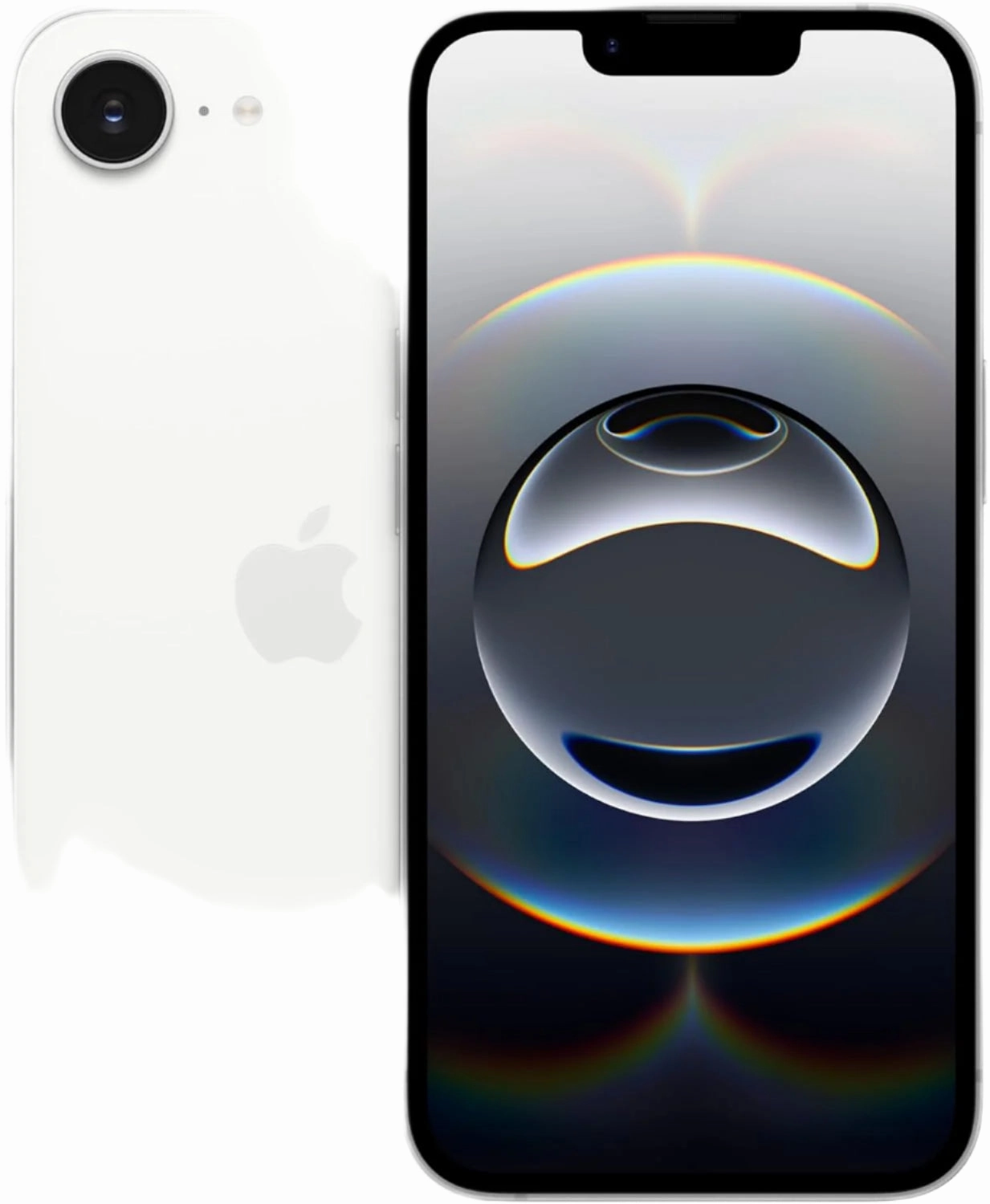iPhone 16e, 8GB & 128GB, 6.1Inch, 4005Mah, White Cell Phone
