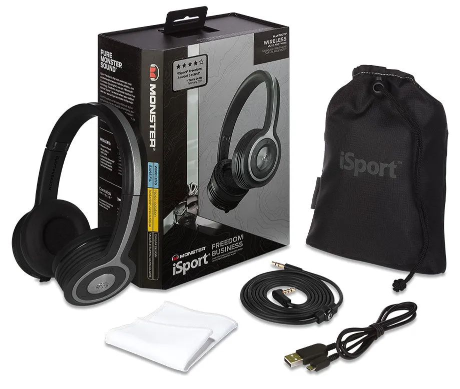 iSport Freedom Wireless Bluetooth On-Ear Sport Headphones - Black tv wall mount, 55 inch tv