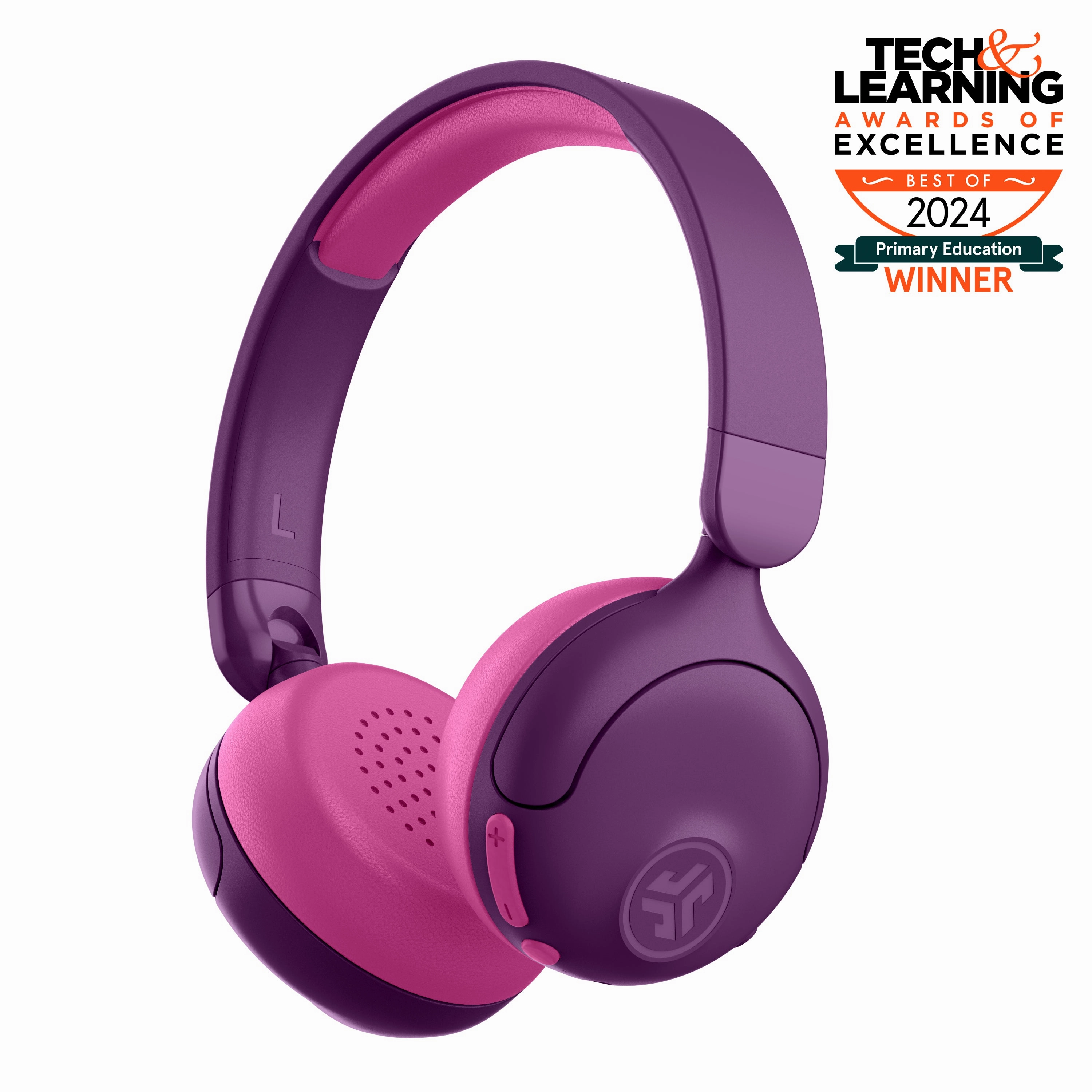 JBuddies ANC Kids Headphones Purple/Pink bass headphones, foldable headphones