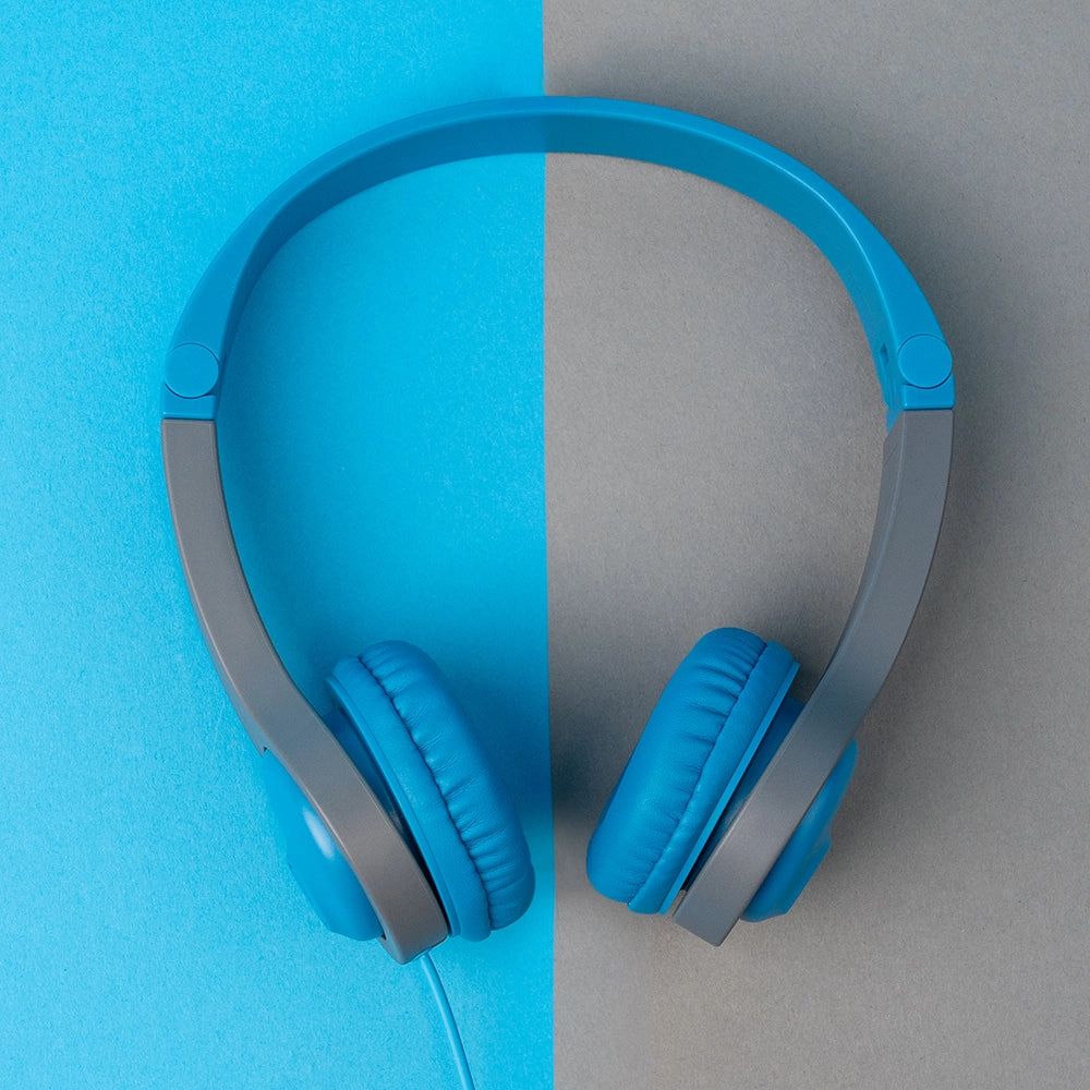 JBuddies Folding Gen 2 Kids Headphones Blue/Gray