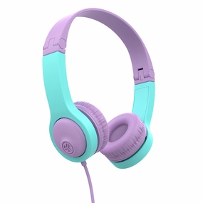 JBuddies Folding Gen 2 Kids Headphones Pink/Teal bass headphones, foldable headphones