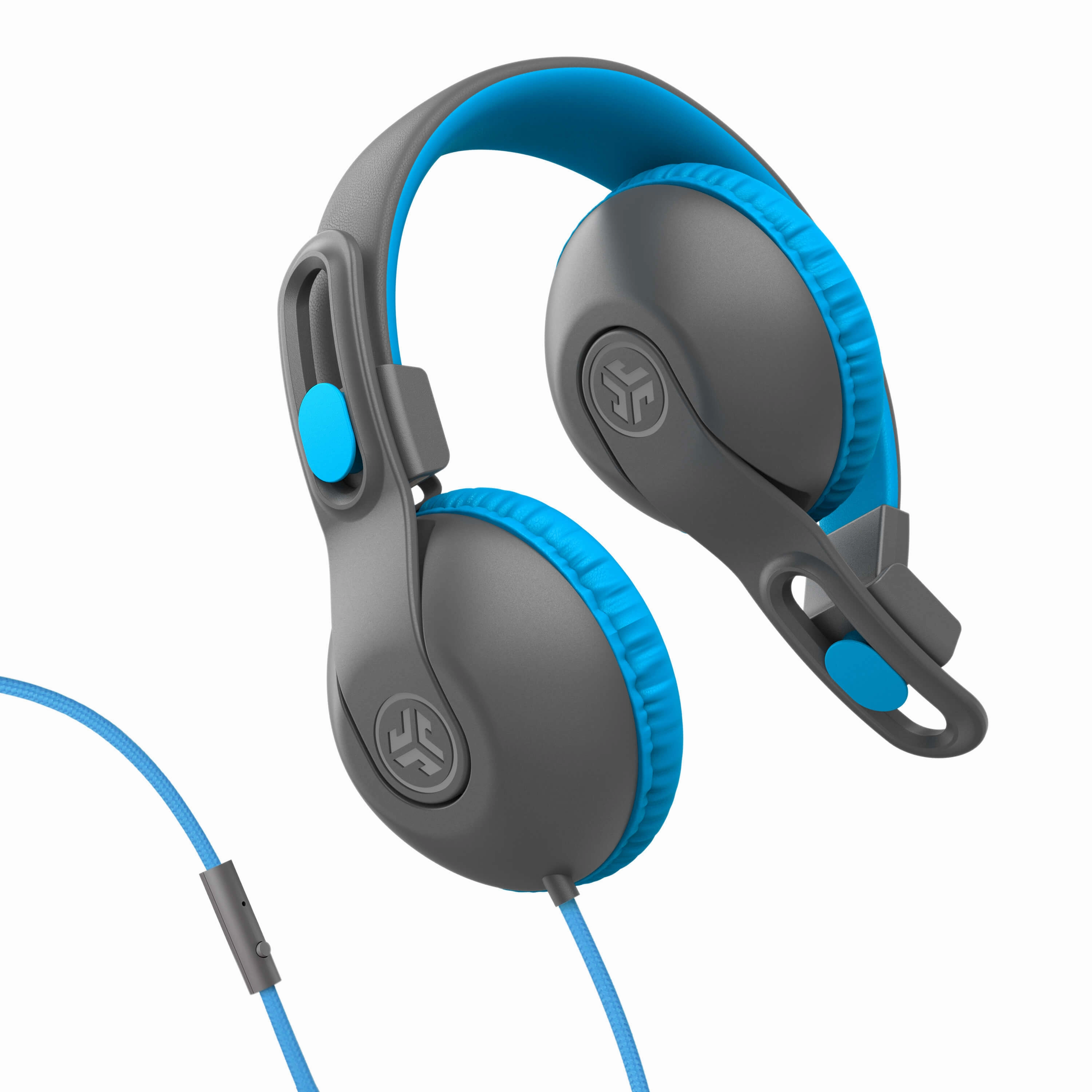 JBuddies Studio 2 On-Ear Kids Wired Headphones Blue/Gray