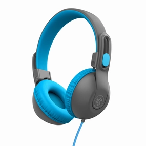 JBuddies Studio 2 On-Ear Kids Wired Headphones Blue/Gray bass headphones, foldable headphones