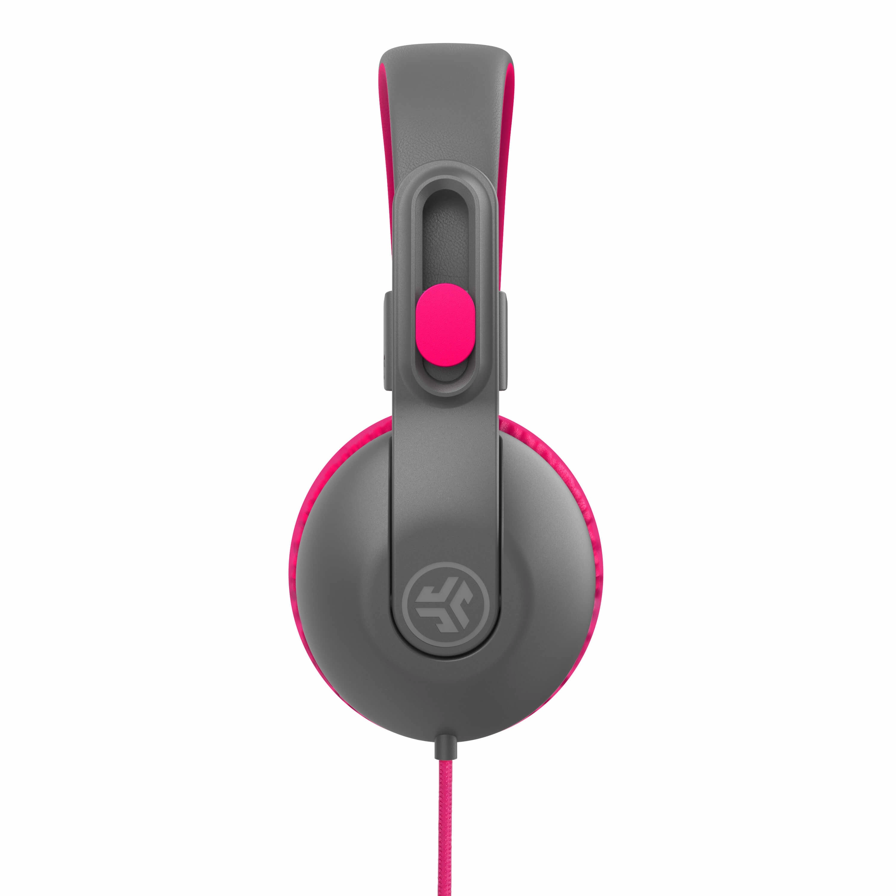 JBuddies Studio 2 On-Ear Kids Wired Headphones Pink/Gray
