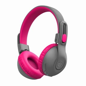 JBuddies Studio 2 Wireless Kids Headphones Pink/Gray bass headphones, foldable headphones