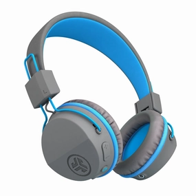 JBuddies Studio Wireless Kids Headphones Graphite/Blue bass headphones, foldable headphones