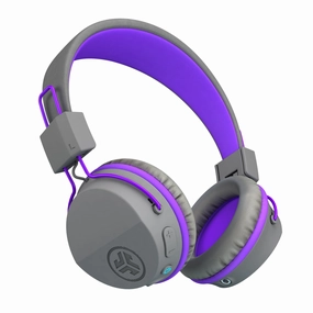 JBuddies Studio Wireless Kids Headphones Graphite/Purple bass headphones, foldable headphones