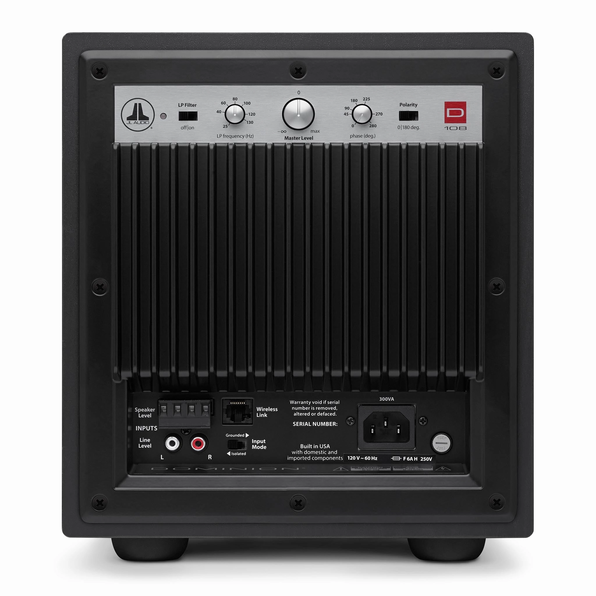 JL Audio Dominion d108 8" Subwoofer