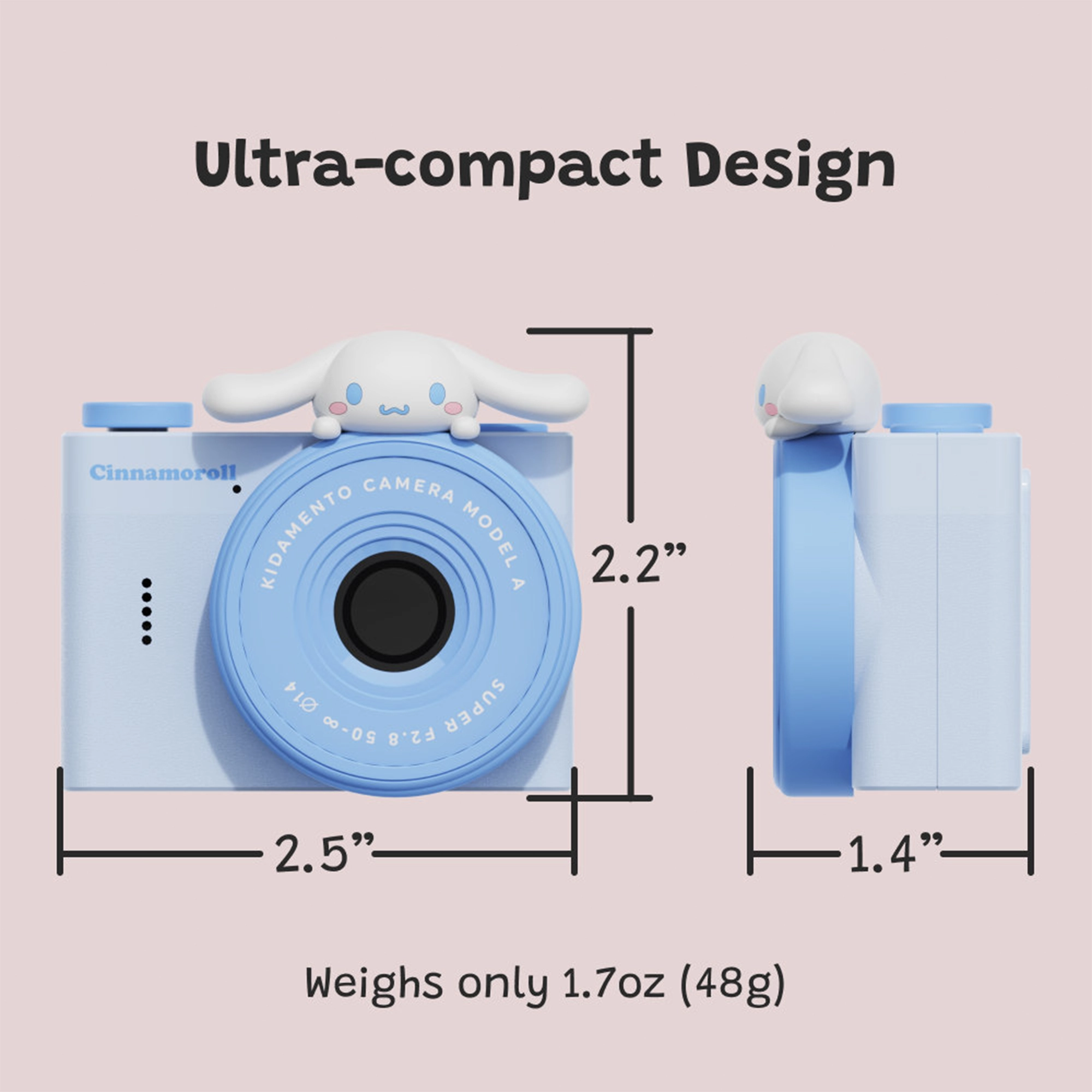 Kidamento Model A Mini Digital Camera for Kids - Mini Cinnamoroll