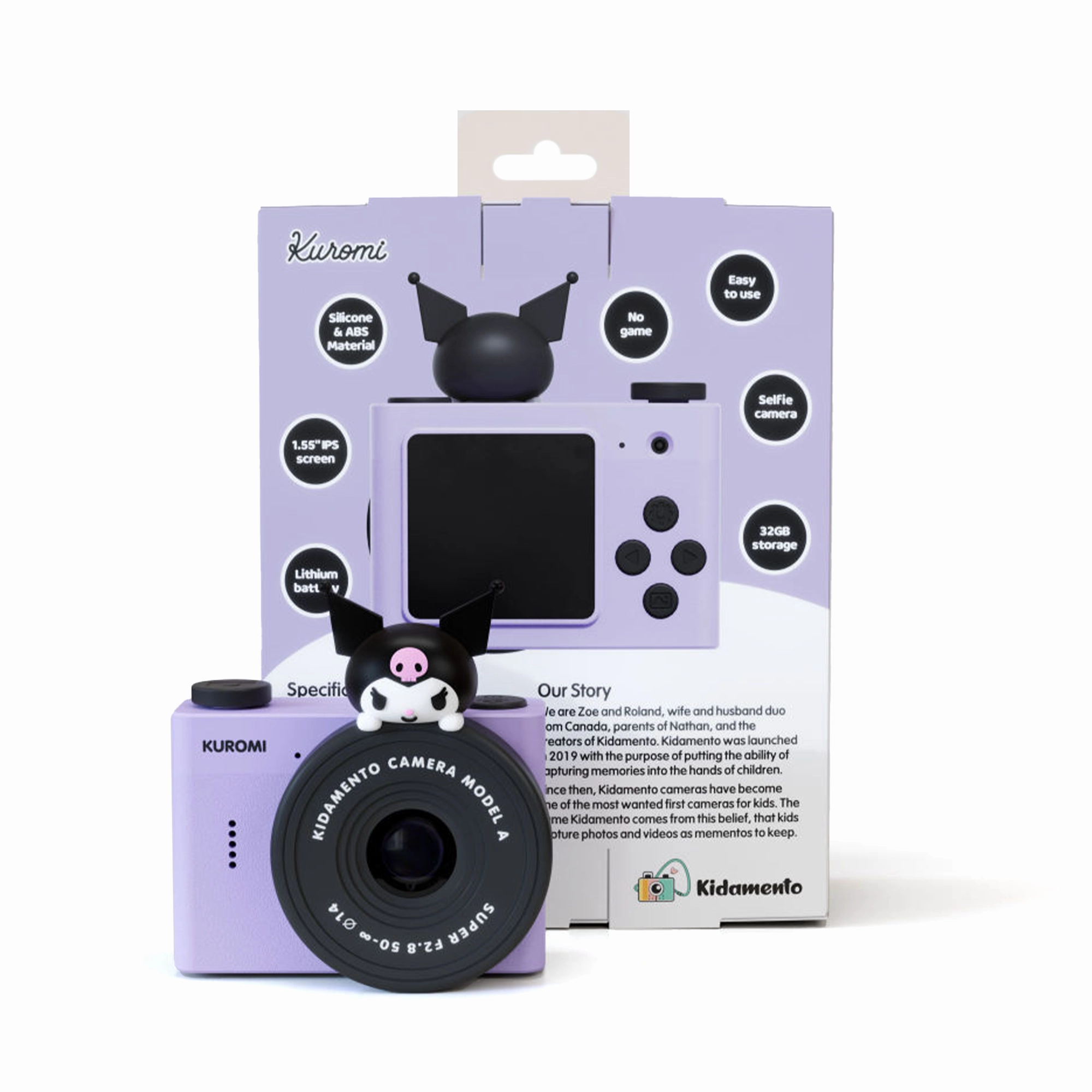 Kidamento Model A Mini Digital Camera for Kids - Mini Kuromi