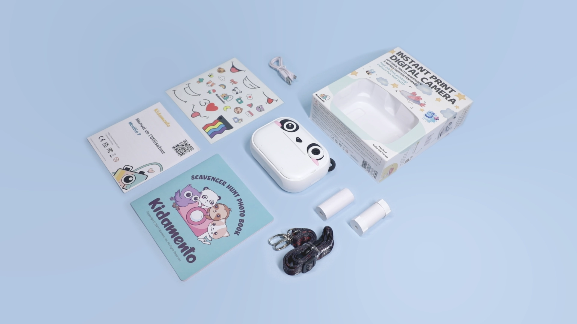 Kidamento Model P Instant Print Digital Camera for Kids - Koko the Panda