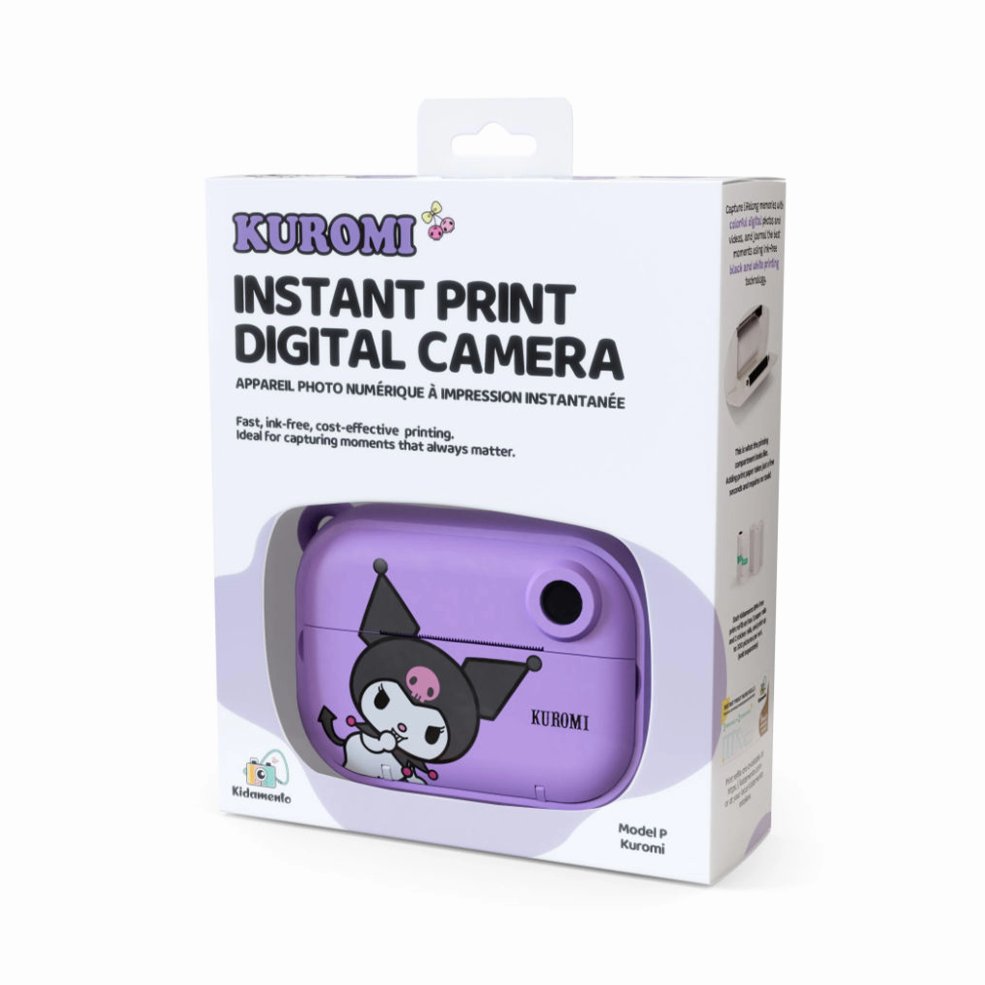 Kidamento Model P Instant Print Digital Camera for Kids - Kuromi