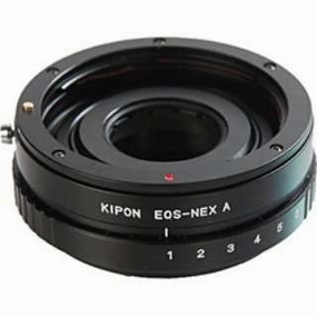 Kipon Adapter EOS-NEX A (with aperture ring) camera