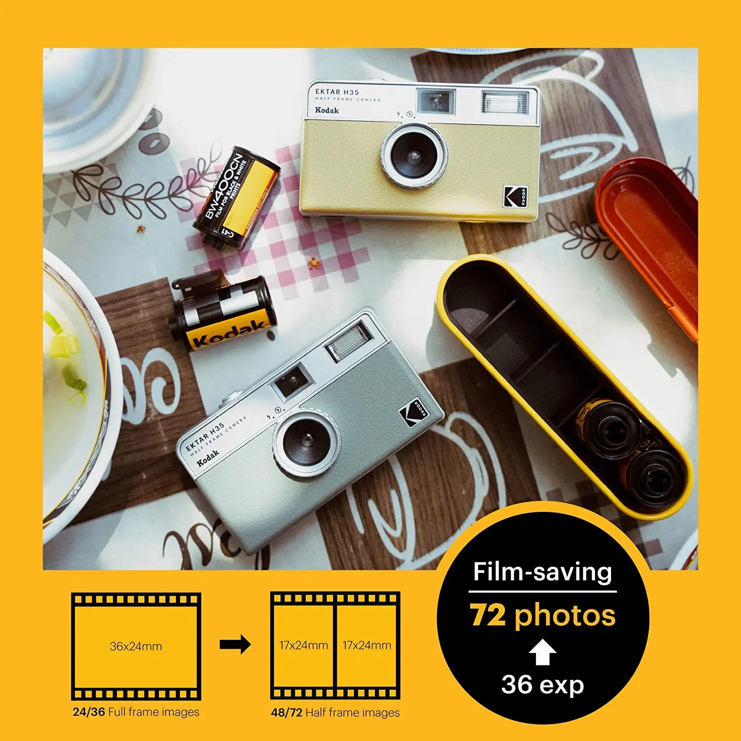 Kodak Ektar H35 Half Frame Film Camera - Sand