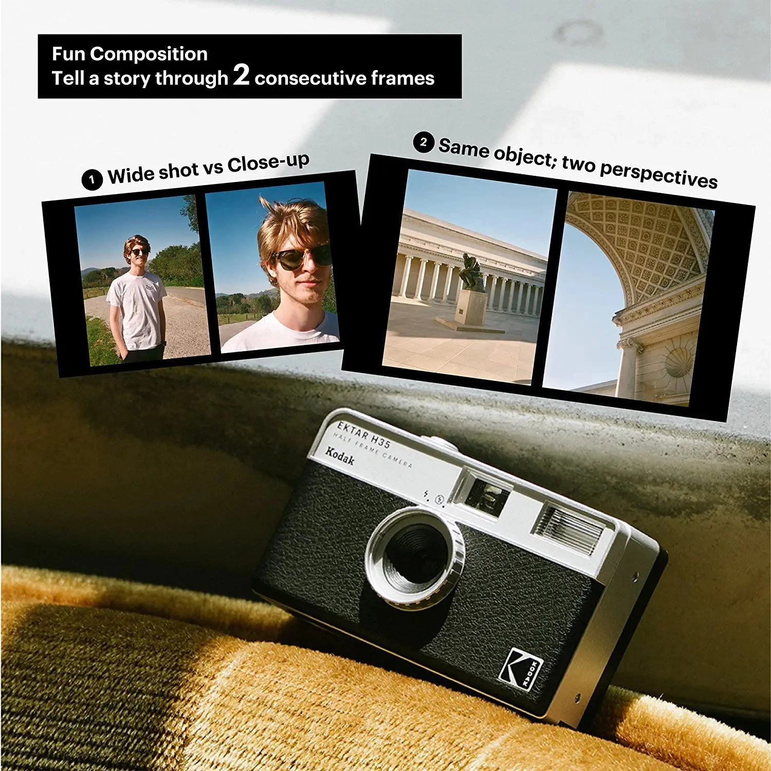 Kodak Ektar H35 Half Frame Film Camera - Sand