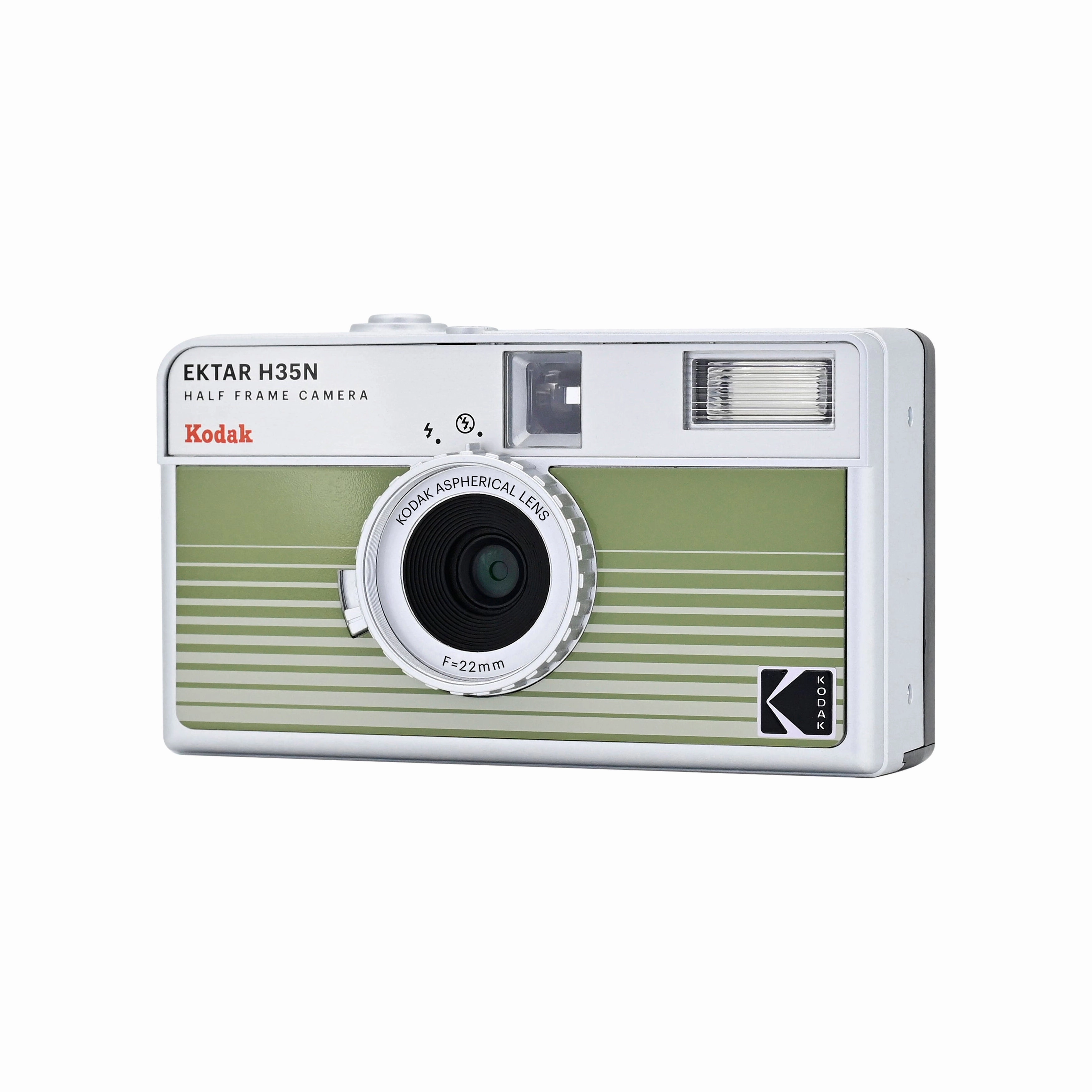 Kodak Ektar H35N Half Frame Film Camera - Striped Green