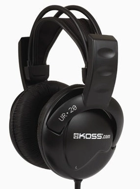 KOSS UR20 Collapsible Stereo DJ Headphones noise cancelling headphones, bluetooth earbuds