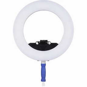 LEDGO R320C Bi-Color Flood Shoot-Through Led Ring with stand LG-170 camera
