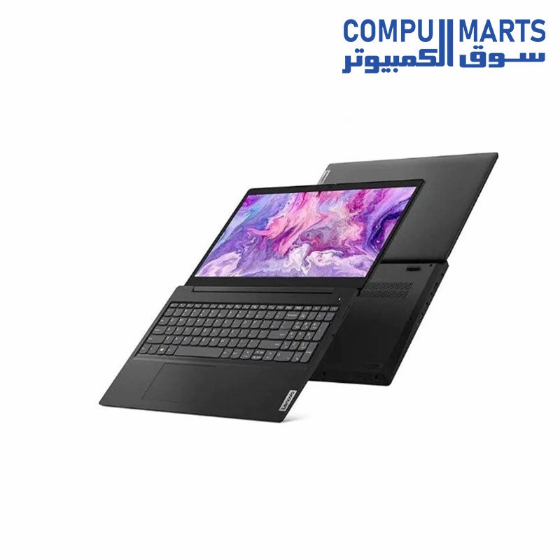 Lenovo IdeaPad 3 Laptop, Intel Core i3-1005G1, 15.6 Inch, 1TB HDD, 4GB RAM, Intel UHD Graphics, Dos - Black - Black mini pc,computer