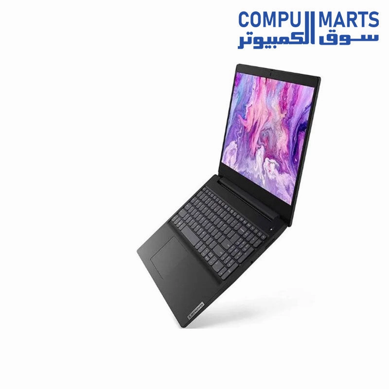 Lenovo IdeaPad 3 Laptop, Intel Core i3-1005G1, 15.6 Inch, 1TB HDD, 4GB RAM, Intel UHD Graphics, Dos - Black - Black