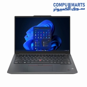 Lenovo ThinkPad E14 Gen 5 - Core i7-1355U 8GB- 512GB SSD FPR -2GB-NVIDIA-MX550- 14 Inch FHD IPS/ DOS /Black /ARB   BAG-21JK0020GR mini pc,computer