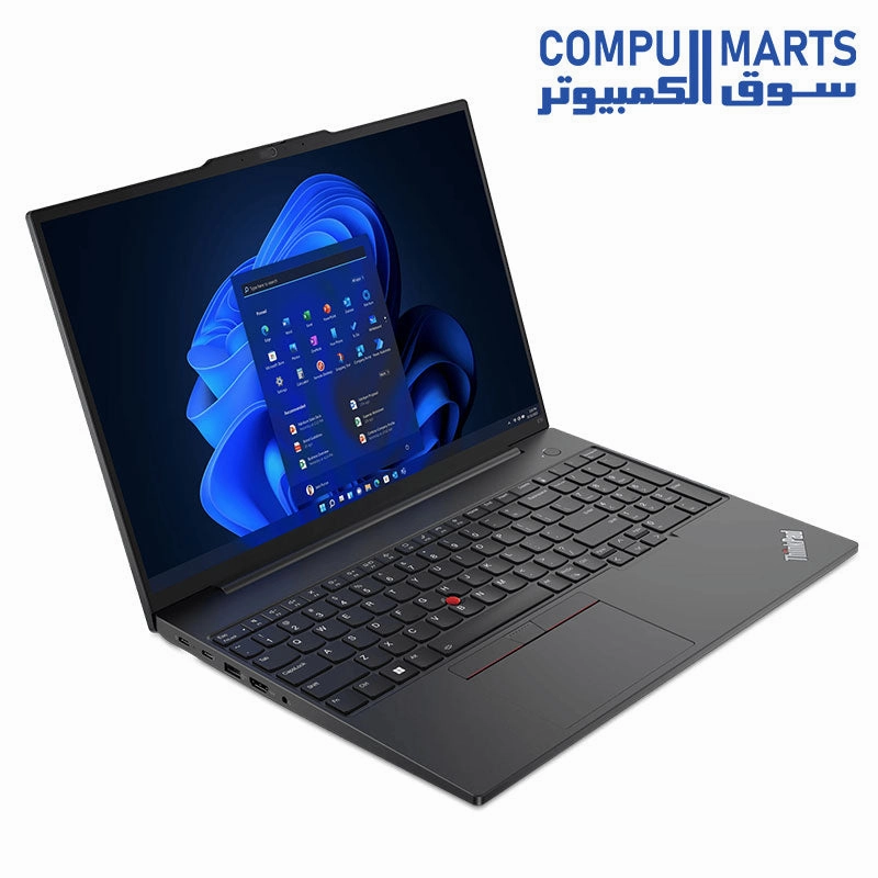 Lenovo ThinkPad E16 Gen 1 Intel Core i7-1355U LAPTOP 8GB RAM 512GB SSD M.2 2 NVMe NVIDIA GeForce MX550 2GB GDDR6-16 WUXGA IPS-DOS Lenovo 15.6 Laptop Casual Toploader