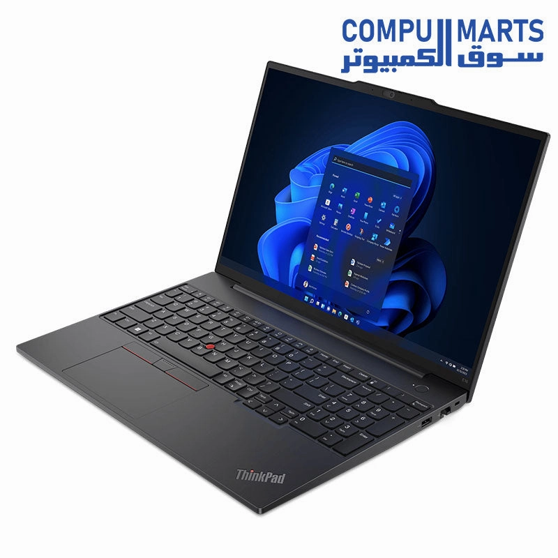 Lenovo ThinkPad E16 Gen 1 Intel Core i7-1355U LAPTOP 8GB RAM 512GB SSD M.2 2 NVMe NVIDIA GeForce MX550 2GB GDDR6-16 WUXGA IPS-DOS Lenovo 15.6 Laptop Casual Toploader